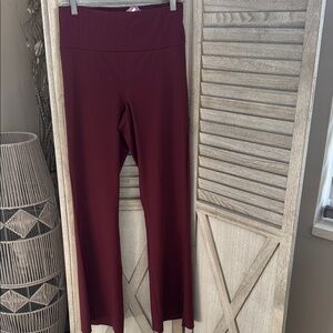 YITTY burgundy High-Waisted Pants size medium NWT
